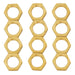 SATCO/NUVO 12 Brass 1/8 IPS Locknuts (S70-172)