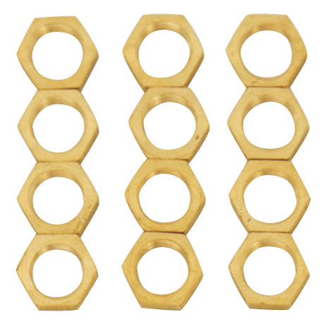 SATCO/NUVO 12 Brass 1/8 IPS Locknuts (S70-172)