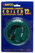 SATCO/NUVO 12 Foot Coiled Extended Extension Cord Green Finish 16/2 SPT-2 13A-125V-1625W Rating (93-169)