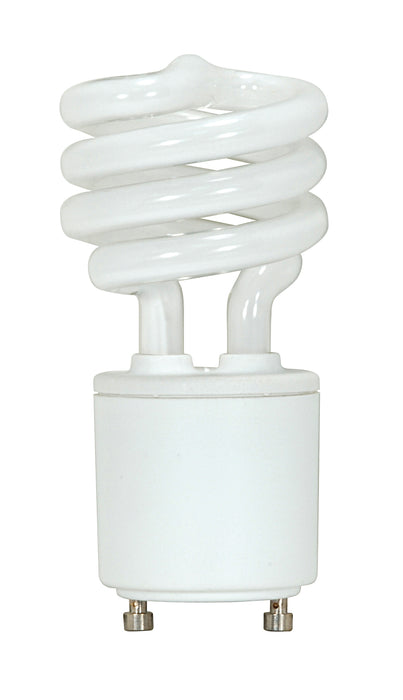 SATCO/NUVO 13T2GU24/35 13W Miniature Spiral Compact Fluorescent 3500K 82 CRI GU24 Base 120V (S8226)