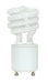 SATCO/NUVO 13T2GU24/35 13W Miniature Spiral Compact Fluorescent 3500K 82 CRI GU24 Base 120V (S8226)