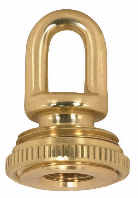 SATCO/NUVO 1/4 IP Cast Brass Screw Collar Loops With Ring 1/4 IP Fits 1 Inch Canopy Hole Ring (90-1572)