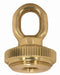 SATCO/NUVO 1/4 IP Heavy Duty Cast Brass Screw Collar Loops With Ring 1/4 IP Fits 1-1/4 Inch Canopy Hole Ring Diameter 1-5/8 Inch Height 2-1/4 Inch (90-2299)