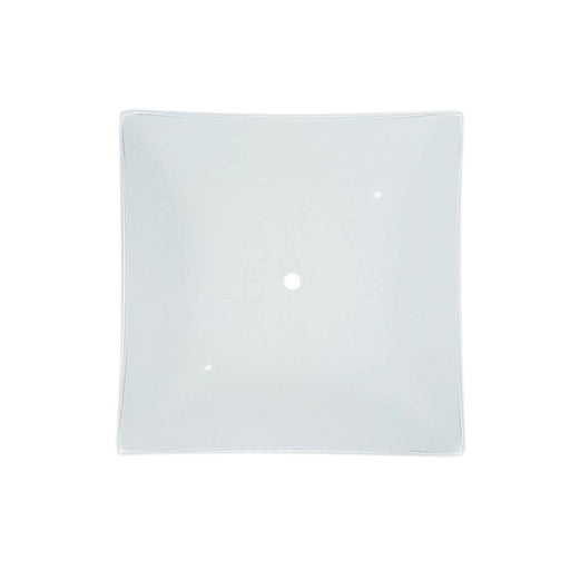 SATCO/NUVO 14 Inch Square Glass Lamp Shade White Finish (50-375)