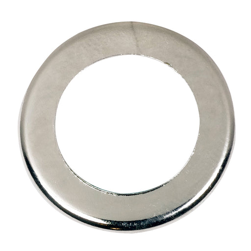 SATCO/NUVO Steel Check Ring Curled Edge 1/4 IP Slip Nickel Plated Finish 3/4 Inch Diameter (90-1888)