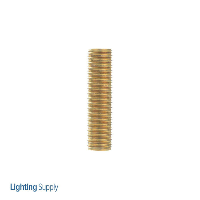 SATCO/NUVO 1/4 IP Solid Brass Nipple Unfinished 1-1/2 Inch Length 1/2 Inch Wide (90-2474)