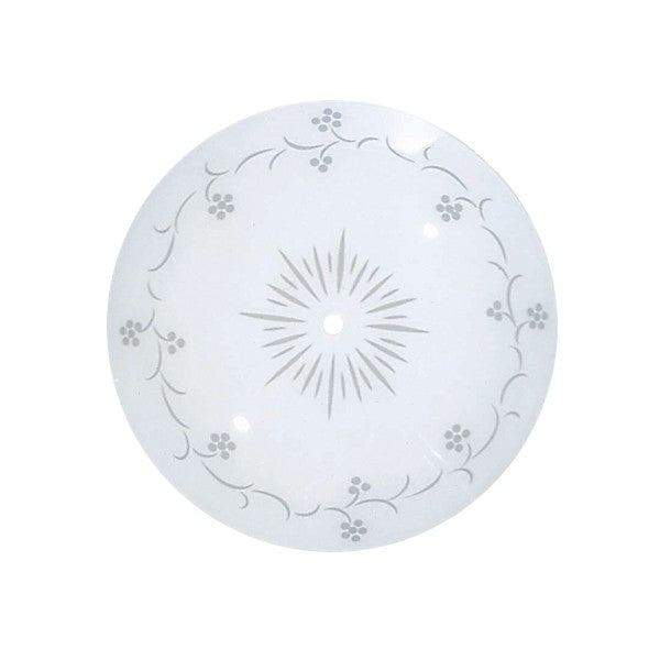 SATCO/NUVO 15 Inch Round Glass Lamp Shade White Grape Pattern (50-195)