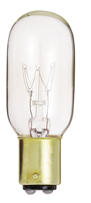 SATCO/NUVO 15T7/DC 15W T7 Incandescent Clear 2500 Hours 95Lm DC Bay Base 130V 2700K (S3906)
