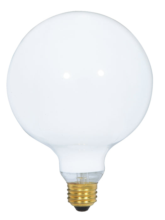 SATCO/NUVO 150G40/W 150W G40 Incandescent Gloss White 4000 Hours 1550Lm Medium Base 120V 2700K (S3004)