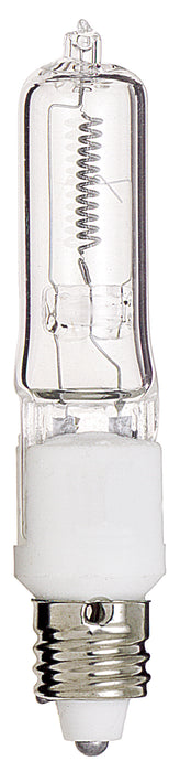 SATCO/NUVO 150Q/CL/MC 150W Halogen T4 1/2 Clear 2000 Hours 2700Lm Miniature Candelabra Base 120V 2900K (S3486)