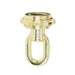 SATCO/NUVO 1/8 IP Screw Collar Loop With Ring 1/8 IP 25 Pounds Maximum Brass Plated Finish (90-2342)