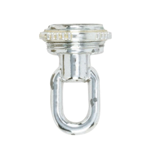 SATCO/NUVO 1/8 IP Screw Collar Loop With Ring 1/8 IP 25 Pounds Maximum Chrome Finish (90-2343)