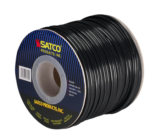 SATCO/NUVO Lamp And Lighting Bulk Wire 18/2 SPT-1 105C 250 Foot/Spool Black (93-132)