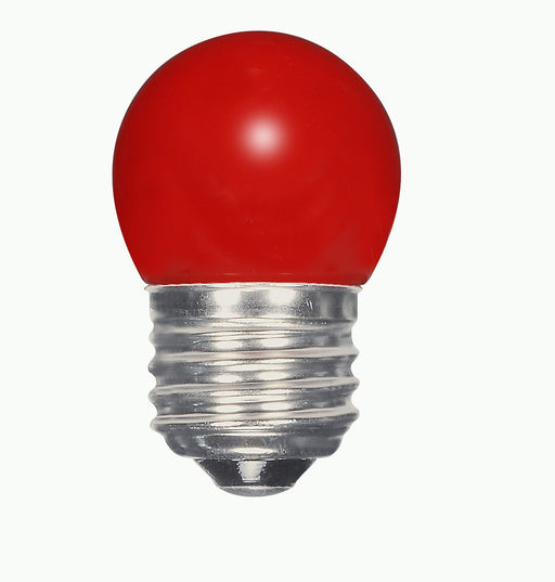 SATCO/NUVO 1.2W S11/RED/LED/120V/CD 1.2W LED S11 Ceramic Red Medium Base 120V (S9165)