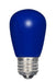 SATCO/NUVO 1.4W S14/BL/LED/120V/CD 1.4W LED S14 Ceramic Blue Medium Base 120V (S9172)