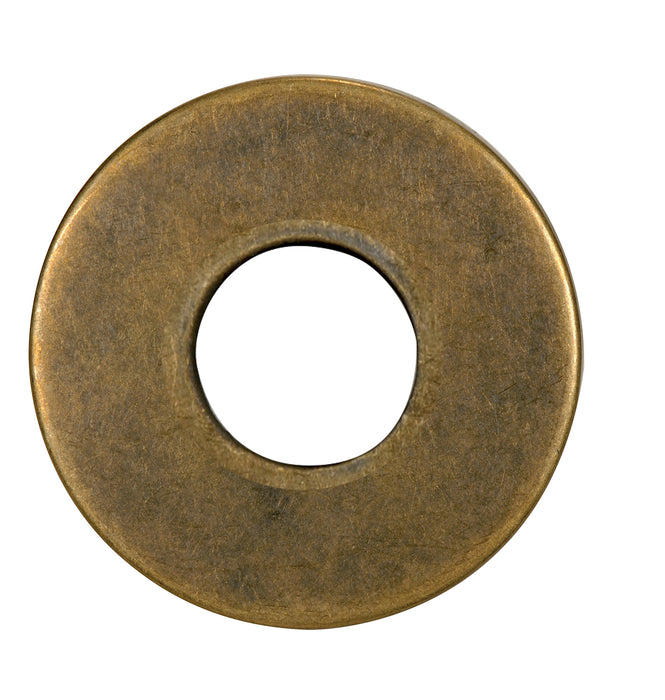 SATCO/NUVO Steel Check Ring Straight Edge 1/8 IP Slip Antique Brass Finish 2-3/4 Inch Diameter (80-2319)