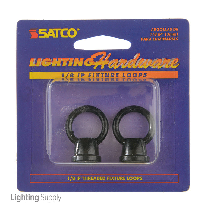 SATCO/NUVO 2 Female Loops Black Finish (S70-257)