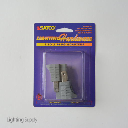 SATCO/NUVO 3 To 2 Plug Adapters Quantity 2 (S70-577)