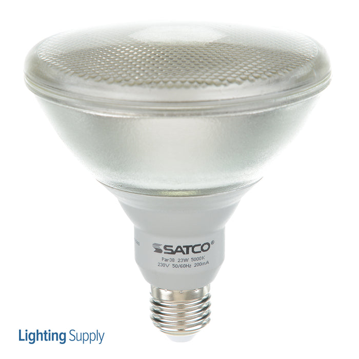 SATCO/NUVO 23PAR38/50 23W PAR38 Compact Fluorescent 5000K 82 CRI Medium Base 230V (S7422)