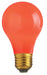 SATCO/NUVO 25A/R 25W A19 Incandescent Ceramic Red 1000 Hours 15Lm Medium Base 130V (S6090)