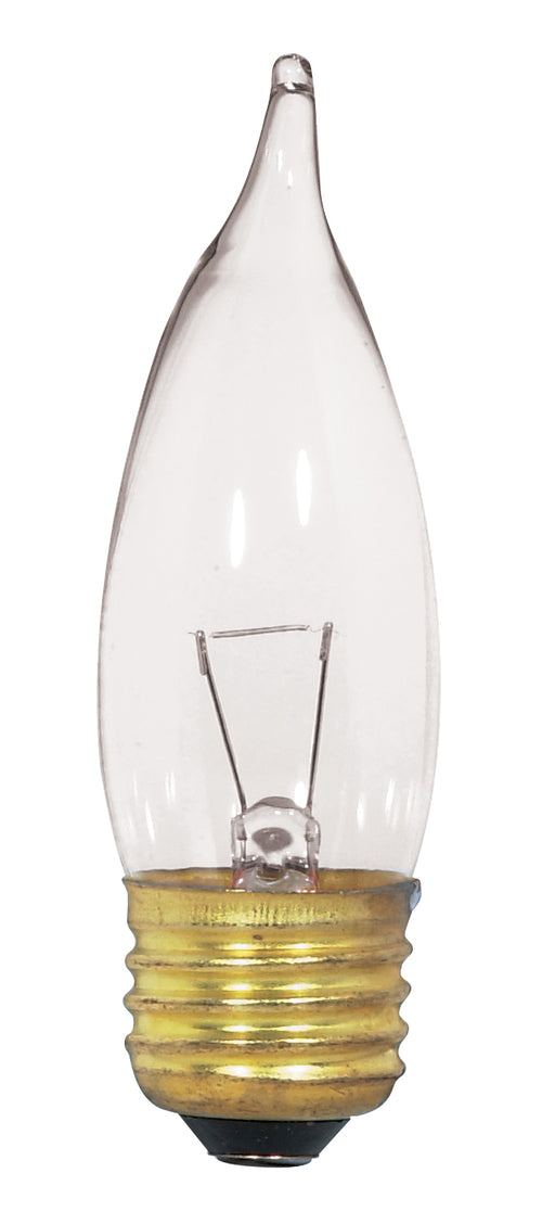 SATCO/NUVO 25CA10/12V 25W CA10 Incandescent Clear 1500 Hours 250Lm Medium Base 12V 2700K (S3869)