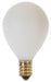 SATCO/NUVO 25G12 1/2/W 25W G12 1/2 Pear Incandescent Satin White 1500 Hours 180Lm Candelabra Base 120V 2700K (S3863)