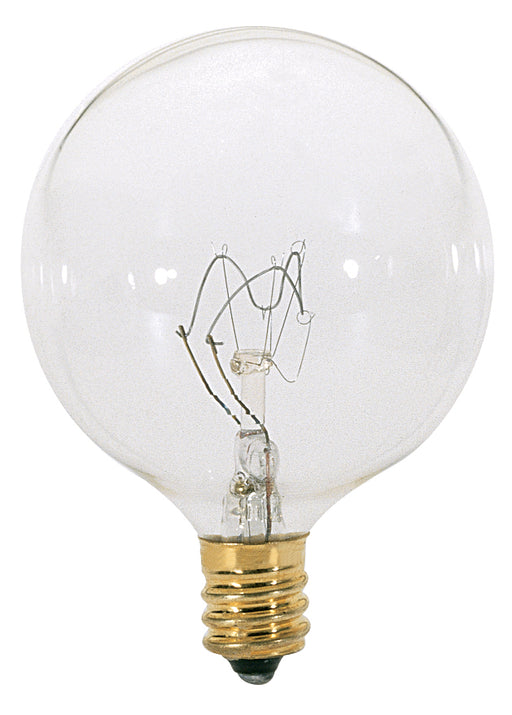 SATCO/NUVO 25G16 1/2 25W G16 1/2 Incandescent Clear 1500 Hours 232Lm Candelabra Base 120V 2700K (S3822)