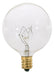 SATCO/NUVO 25W G16 1/2 Incandescent Clear 2500 Hours 186Lm Candelabra Base 130V 2700K (A3922)