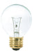 SATCO/NUVO 25G18 1/2 25W G18 1/2 Incandescent Clear 1500 Hours 180Lm Medium Base 120V 2700K (S3887)