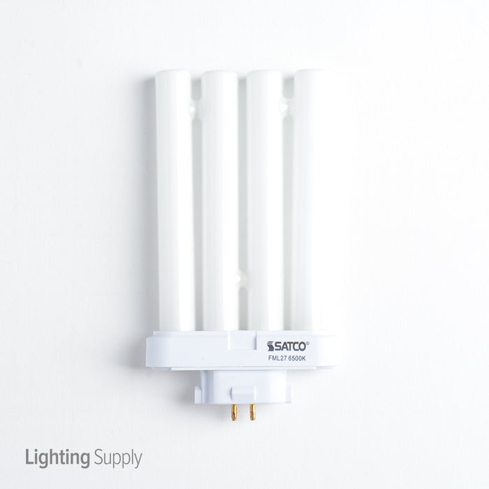 SATCO/NUVO FML27 6500K GX10Q-4 27W Quad Tube T4 Compact Fluorescent GX10Q-4 Base 6500K (S6385)