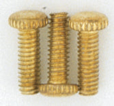 SATCO/NUVO 3 Knurled Screws 8/32 Brass Plated Finish (S70-632)