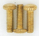 SATCO/NUVO 3 Knurled Screws 8/32 Brass Plated Finish (S70-632)