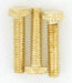 SATCO/NUVO 3 Screws 8/32 X 3/4 Brass Plated Finish (S70-634)