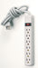 SATCO/NUVO 6 Outlet Standard Surge Strip With Flat Plug 3 Foot Cord 14/3 SJT Indoor Use Only 245 Joules 15A-125V 1875W (91-220)