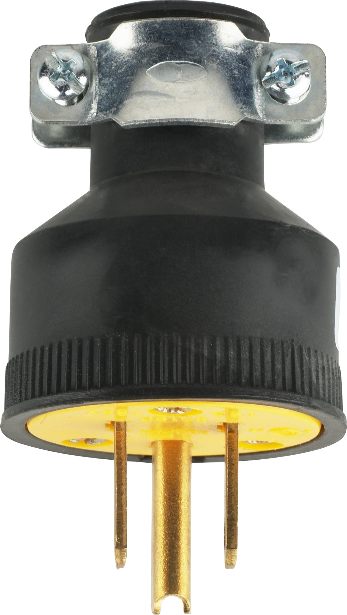 SATCO/NUVO 80-1688 Black 3 Prong Rubber Plug With Metal Grip — Lighting ...