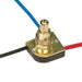 SATCO/NUVO 3-Way Metal Push Switch 3/8 Inch Metal Bushing 2 Circuit 4 Position L-1 L-2 L1-2 Off 6A-125V 3A-250V Rating Brass Finish (80-1128)