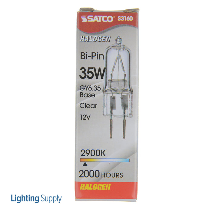SATCO/NUVO 35T4/CL 35W Halogen T4 Clear 2000 Hours 595Lm Bi-Pin Gy6.35 Base 12V 2900K (S3160)