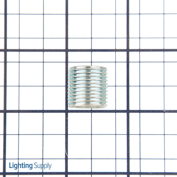 SATCO/NUVO 3/8 IP Steel Nipple Zinc Plated 5/8 Inch Length 5/8 Inch Wide (90-2129)