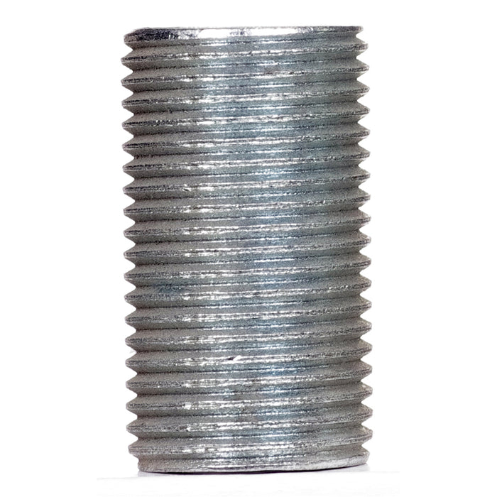SATCO/NUVO 3/8 IP Steel Nipple Zinc Plated 1-1/8 Inch Length 5/8 Inch Wide (90-2131)