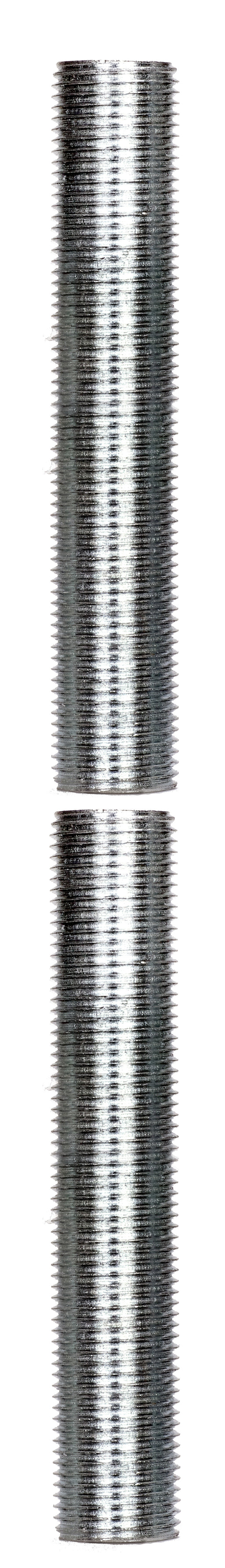 SATCO/NUVO 3/8 IP Steel Nipple Zinc Plated 3-3/4 Inch Length 5/8 Inch Wide (90-1173)