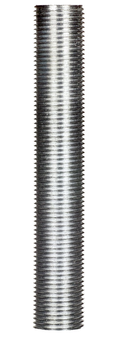 SATCO/NUVO 3/8 IP Steel Nipple Zinc Plated 6 Inch Length 5/8 Inch Wide (90-610)