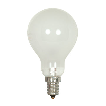 SATCO/NUVO 40A15/F/E12 40W A15 Incandescent Frost 1000 Hours 420Lm Candelabra Base 130V 2700K (S4161)