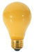 SATCO/NUVO 40A/BUG 40W A19 Incandescent Yellow 2000 Hours Medium Base 130V 2 Per Pack (S3859)