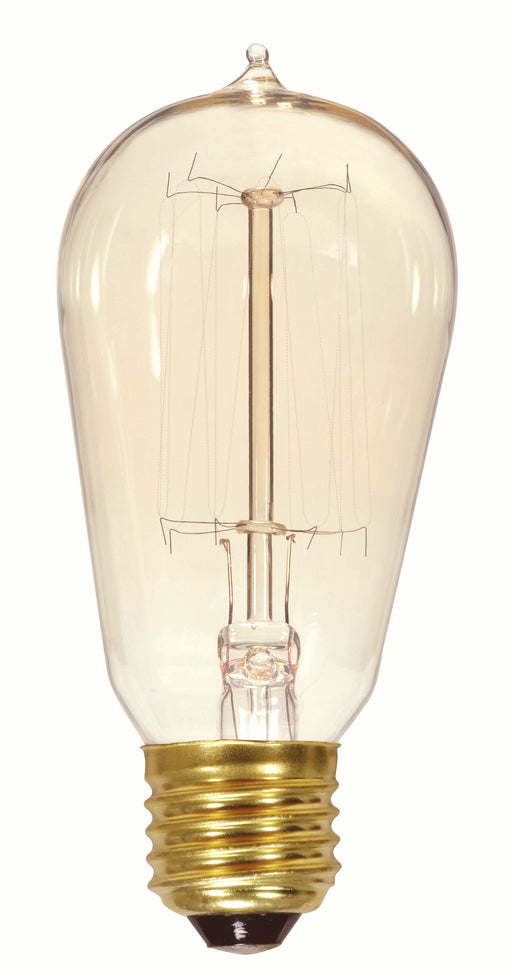 SATCO/NUVO 40ST19/CL/15S/120/VINTAGE 40W ST19 Incandescent Clear 3000 Hours 160Lm Medium Base 120V 2700K (S2413)