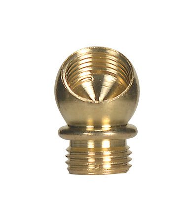 SATCO/NUVO Brass Ball 45 Degree Small Angle Nozzle Unfinished 1/8 IP F X 1/8 IP M (80-2160)