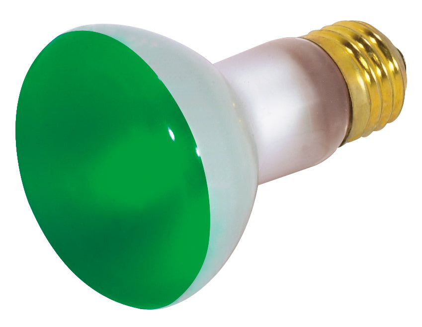 SATCO/NUVO 50R20/G 50W R20 Incandescent Green 2000 Hours Medium Base 130V (S3201)