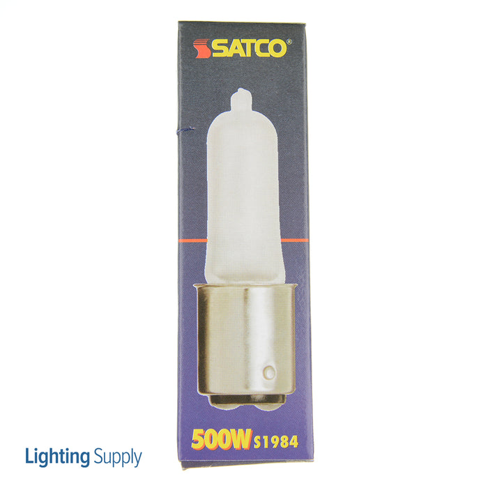 SATCO/NUVO 500Q/F 500W Halogen T4 Frosted 2000 Hours 7650Lm DC Bay Base 120V 2900K (S1984)