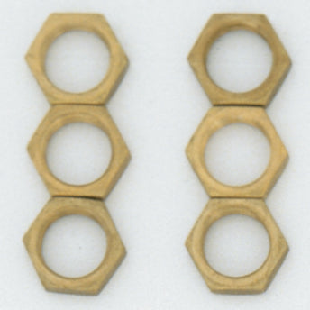 SATCO/NUVO 6 Brass Locknuts 1/8 IPS (S70-621)