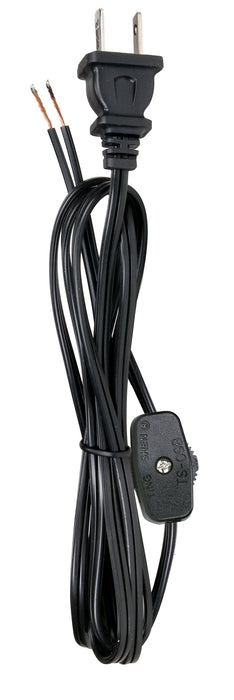SATCO/NUVO 6 Foot #18/2 SPT-1 Black 105 Degree (80-2397)