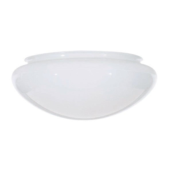 SATCO/NUVO 6 Inch Mushroom Glass Shade 7-1/2 Inch Diameter 5-7/8 Inch Fitter 3-5/8 Inch Height Sprayed Inside White (50-329)